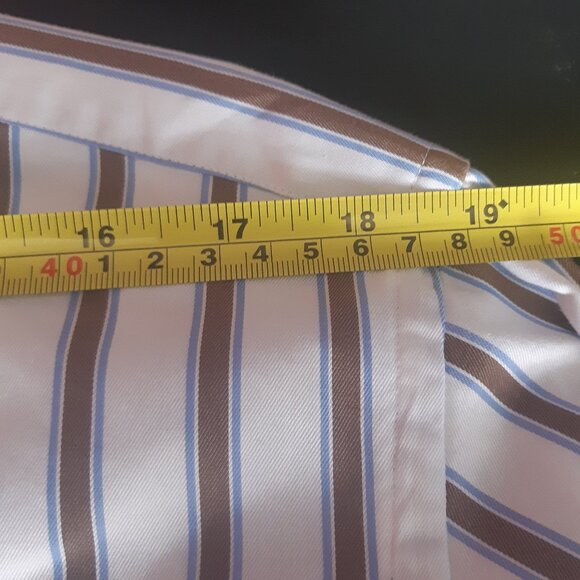 Jack Lipson Flex SZ 15.5 100% Cotton Men's Button Down Striped Dress Shirt - Picture 14 of 16